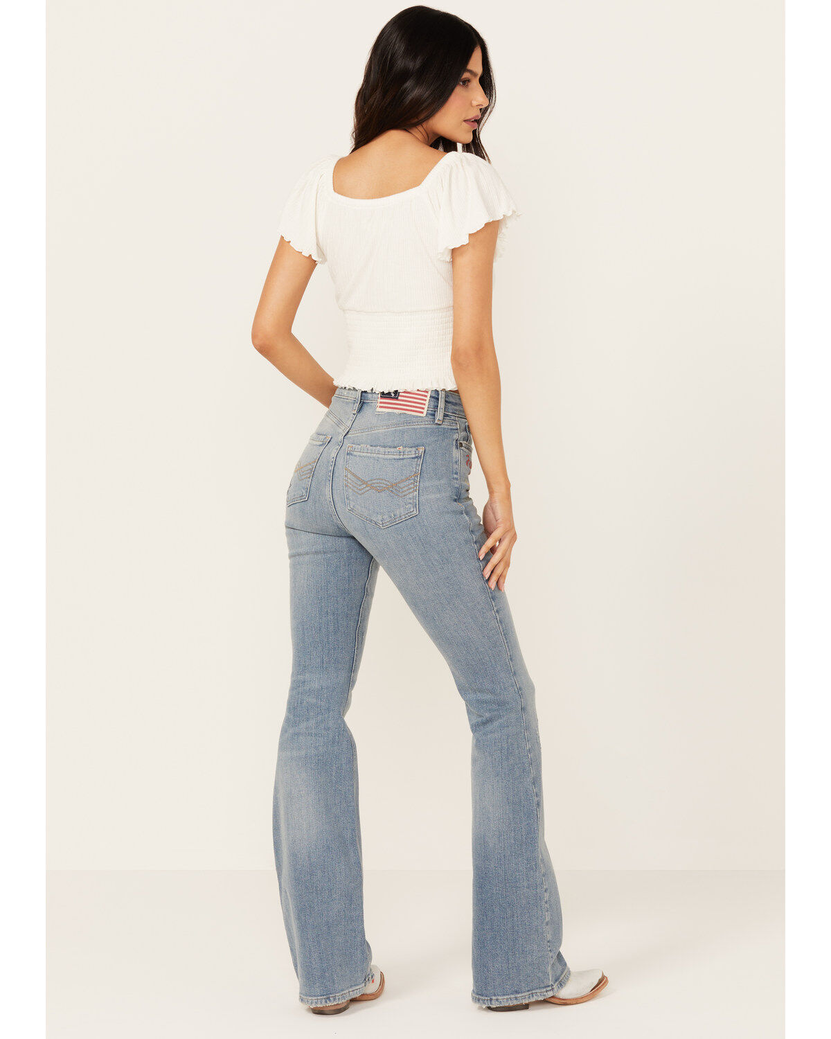 Image #3 - Idyllwind Women's Foster Embroidered Medium Wash High Rise Bootcut Denim Jeans, Medium Wash, hi-res