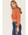 Levi's Women's Laundry Day Cropped Hoodie, Brown, hi-res