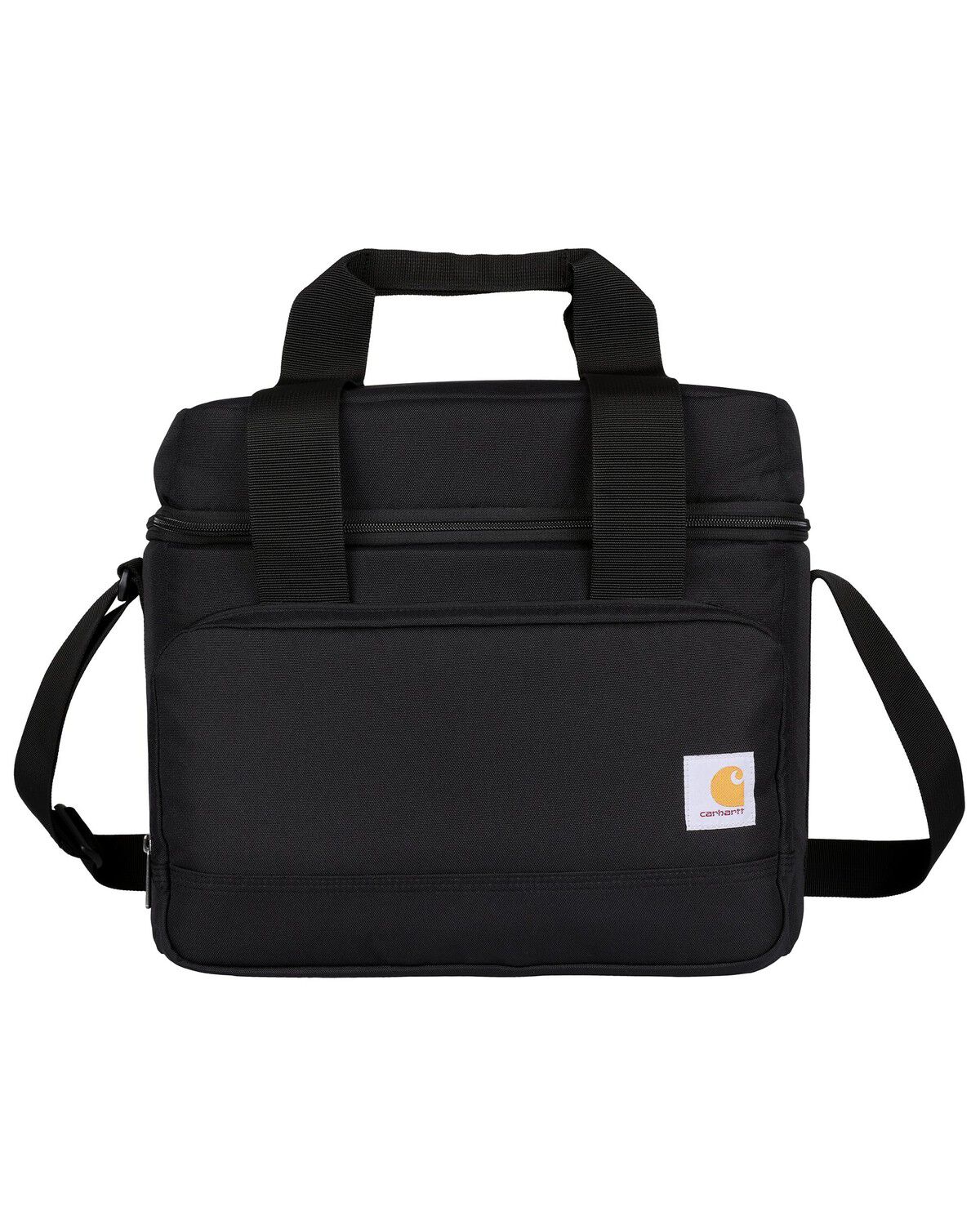 Image #1 - Carhartt Insulated 24 Can Two Compartment Cooler, Black, hi-res