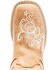Shyanne Girls' Little Lasy Floral Embroidered Western Boots - Broad Square Toe, Tan, hi-res