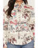 Image #3 - Shyanne Women's Spiritdance Conversational Print Long Sleeve Snap Stretch Western Shirt, Cream, hi-res