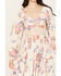 Angie Women's Long Sleeve Floral Mini Dress, Ivory, hi-res