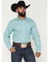 Image #1 - Gibson Trading Co Men's River Flow Medallion Print Long Sleeve Button-Down Western Shirt, Light Blue, hi-res