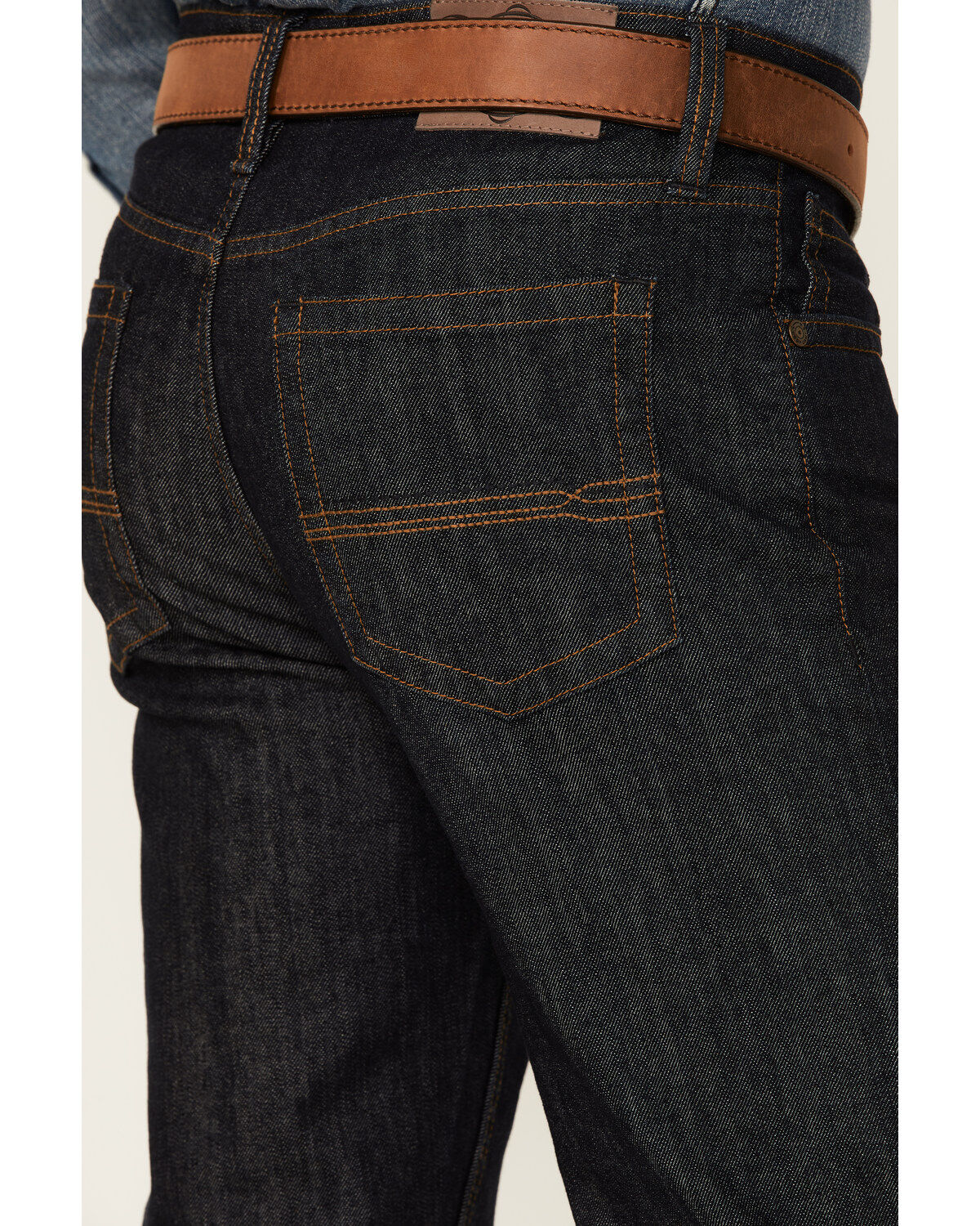 Image #4 - Cody James Men's Heeler Dark Wash Stretch Stackable Straight Leg Jeans, Blue, hi-res