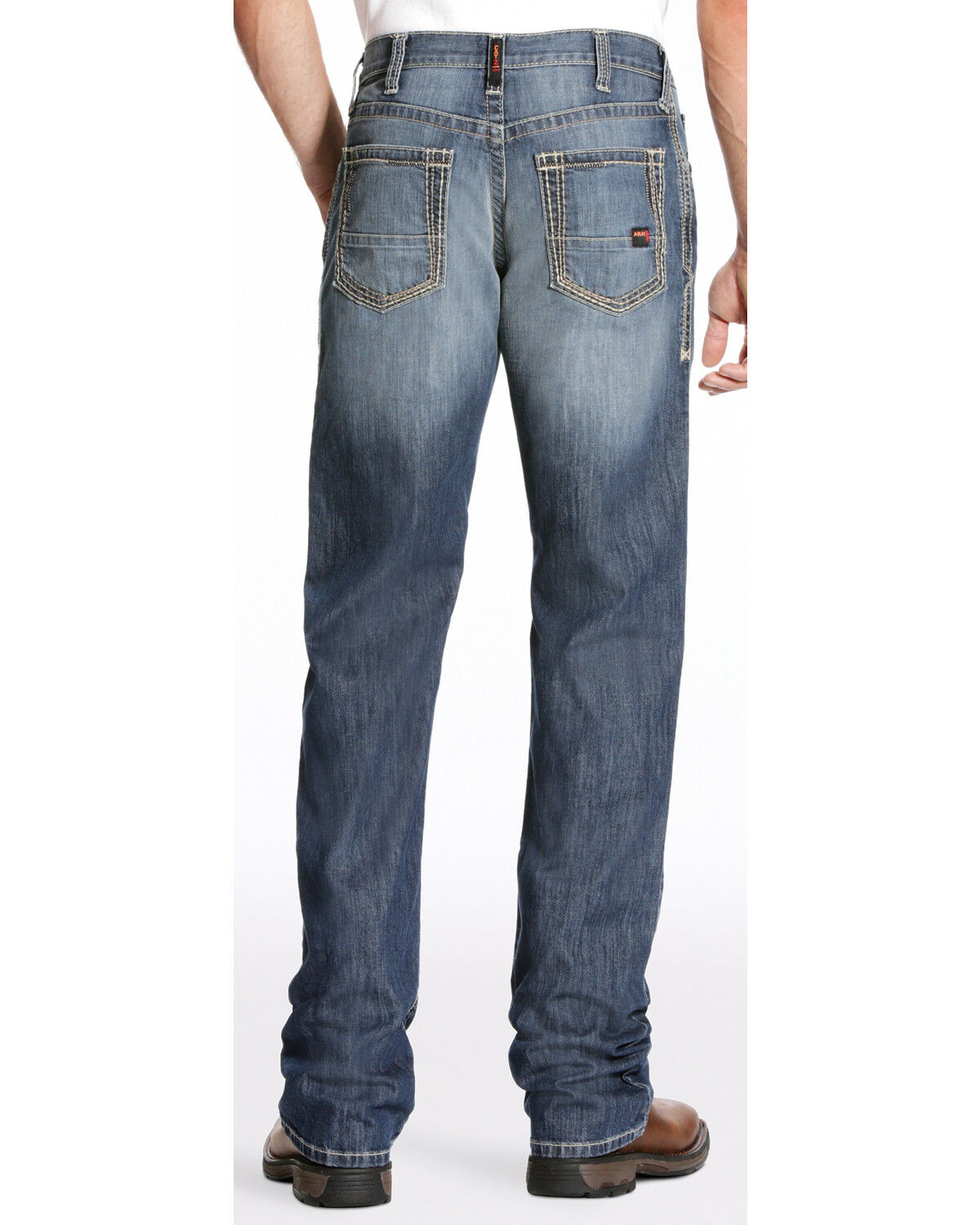 Image #1 - Ariat Men's FR M4 Inherent Boundary Low Rise Bootcut Jeans - Big, , hi-res