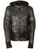 Milwaukee Leather Women's 3/4 Leather Jacket With Reflective Tribal Detail - 3X, , hi-res