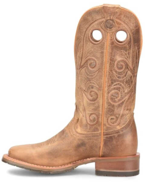 Image #3 - Double H Women's 12" Kenna Slip Resistant Western Boots - Broad Square Toe, Brown, hi-res