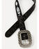 Image #2 - Idyllwind Women's Windriver Seed Bead Western Belt, Black, hi-res