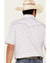Image #5 - Rough Stock By Panhandle Royal Americana Print Short Sleeve Western Shirt, Royal Blue, hi-res