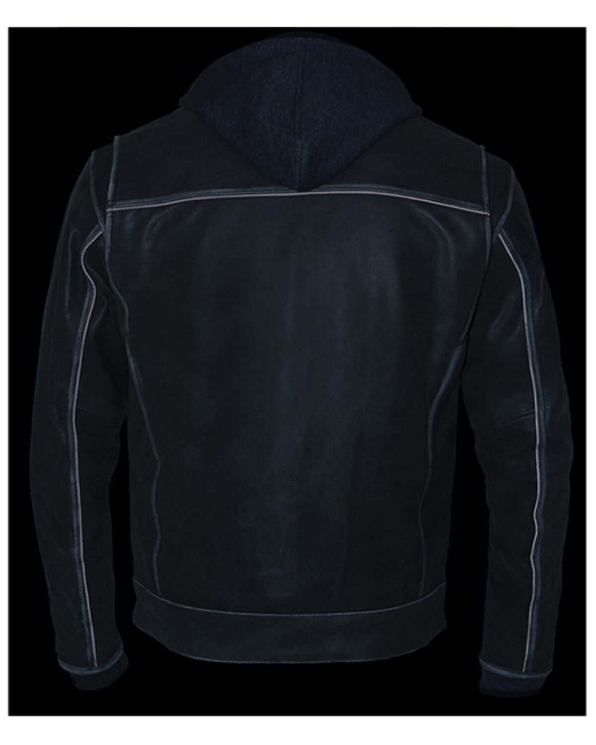 Image #5 - Milwaukee Leather Men's Distressed Utility Pocket Ventilated Concealed Carry Motorcycle Jacket - 4X, Grey, hi-res