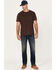 Image #1 - Brothers and Sons Men's Drifter Wash Tucker Slim Straight Stretch Denim Jeans, Dark Wash, hi-res