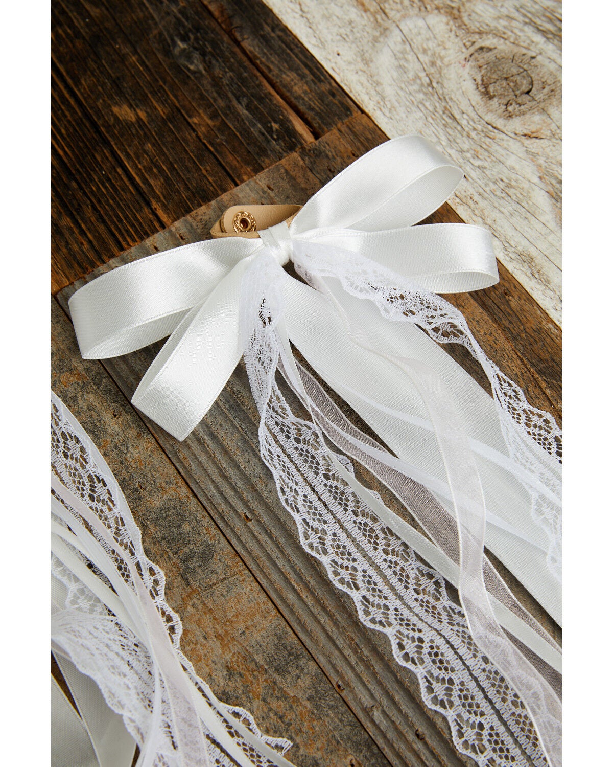 Image #3 - Shyanne Women's Lace Boot Bows - 2 Piece, Ivory, hi-res