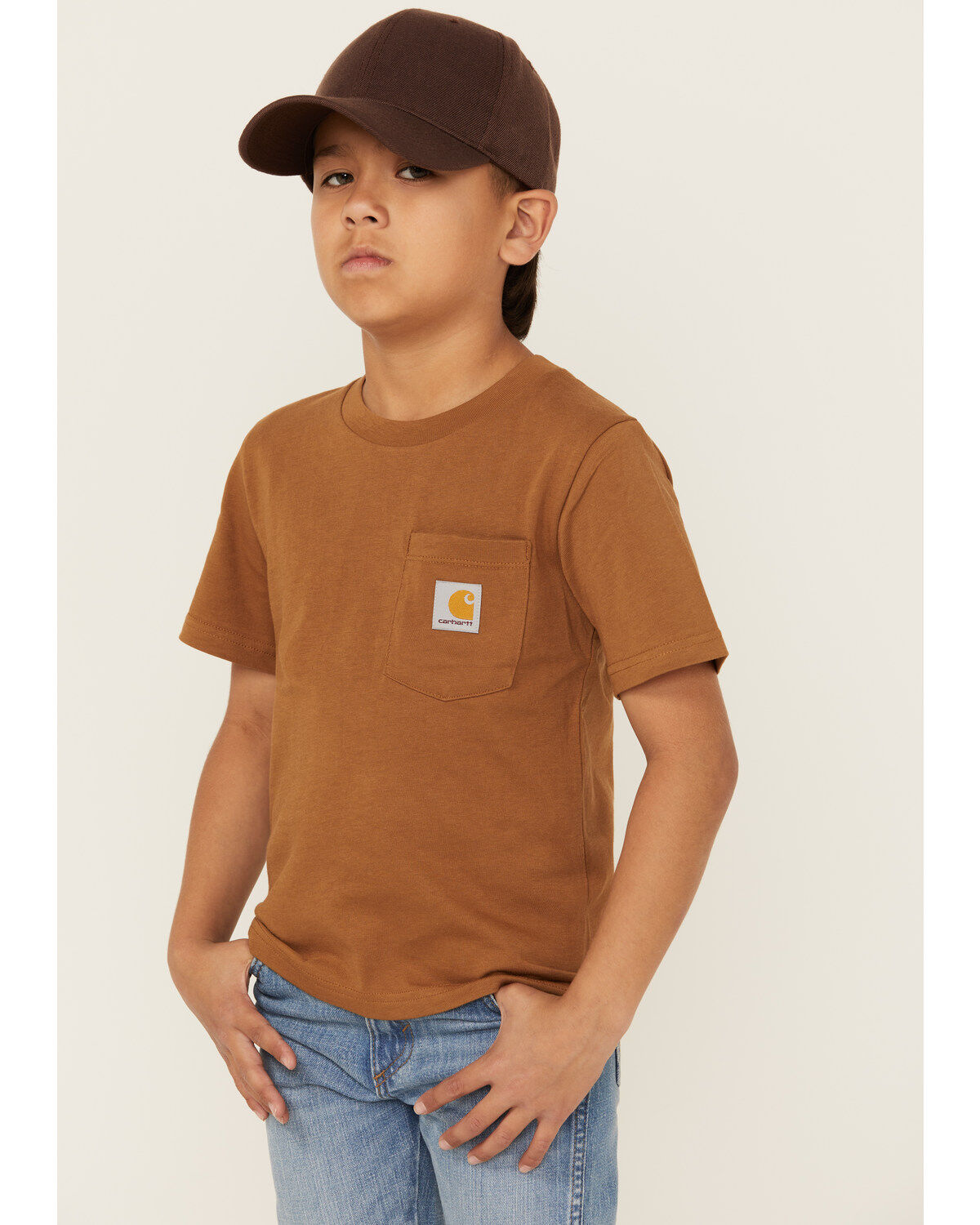 Carhartt Little Boys' Solid Short Sleeve Pocket T-Shirt