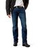 Image #1 - Ariat Men's M2 Kenny Dark Wash Relaxed Straight Stretch Denim Jeans, Dark Wash, hi-res