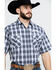 Image #1 - Jack Daniel's Men's Textured Plaid Print Short Sleeve Western Shirt, , hi-res