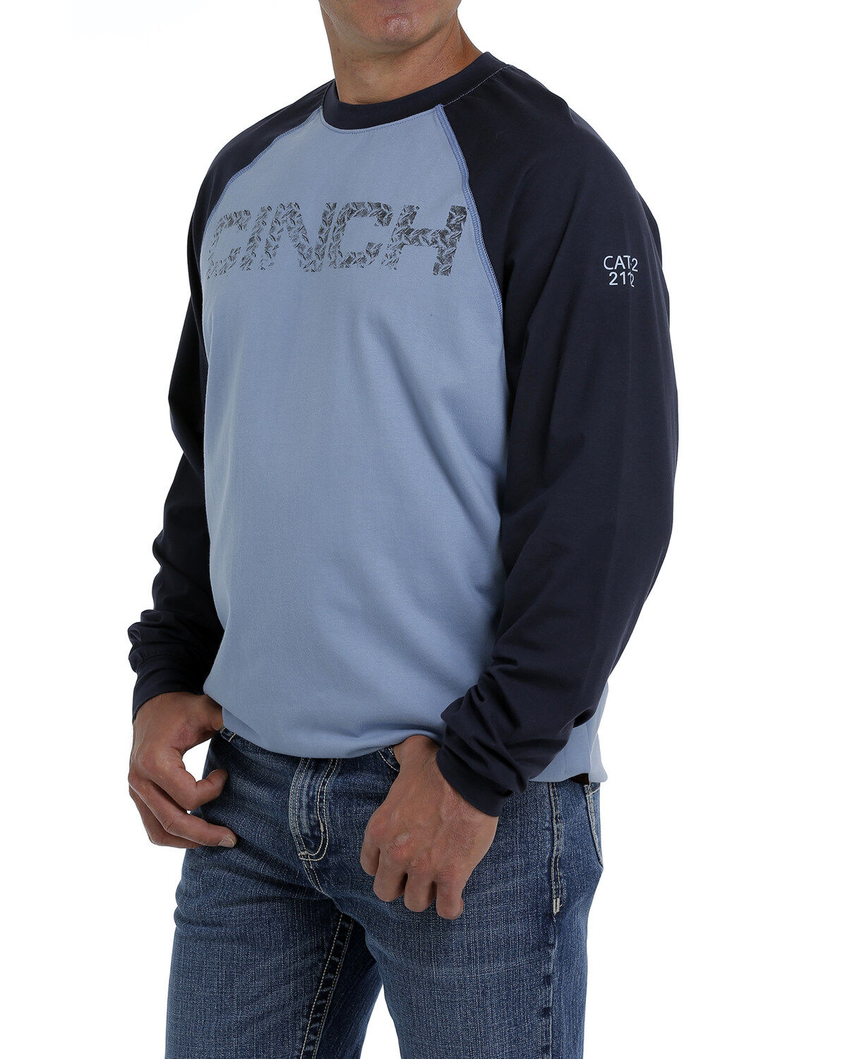 Image #3 - Cinch Men's FR Raglan Stretch Long Sleeve Work Shirt, , hi-res