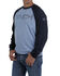 Cinch Men's FR Raglan Stretch Long Sleeve Work Shirt, Blue, hi-res