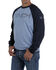 Image #3 - Cinch Men's FR Raglan Stretch Long Sleeve Work Shirt, Blue, hi-res