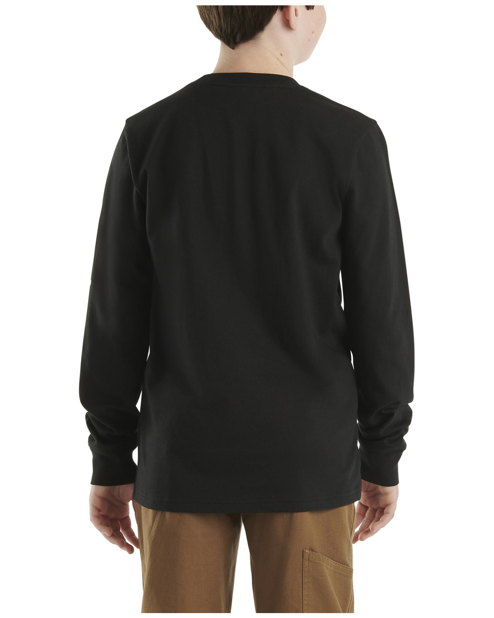 Carhartt Boys' Logo Pocket Long Sleeve T-Shirt