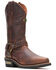 Image #1 - Harley Davidson Men's Pecos Motorcycle Western Boots - Snip Toe, Brown, hi-res