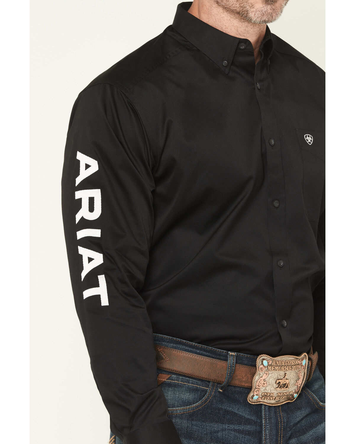 Product Name:  Ariat Men's Long Sleeve Logo Long Sleeve Western Shirt
