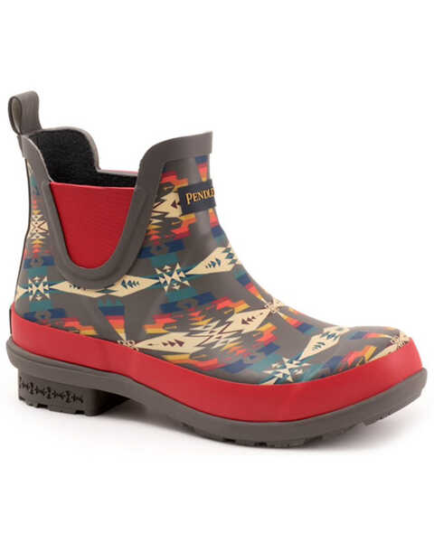 Pendleton Women's Tucson Chelsea Rain Boots - Round Toe, Grey, hi-res