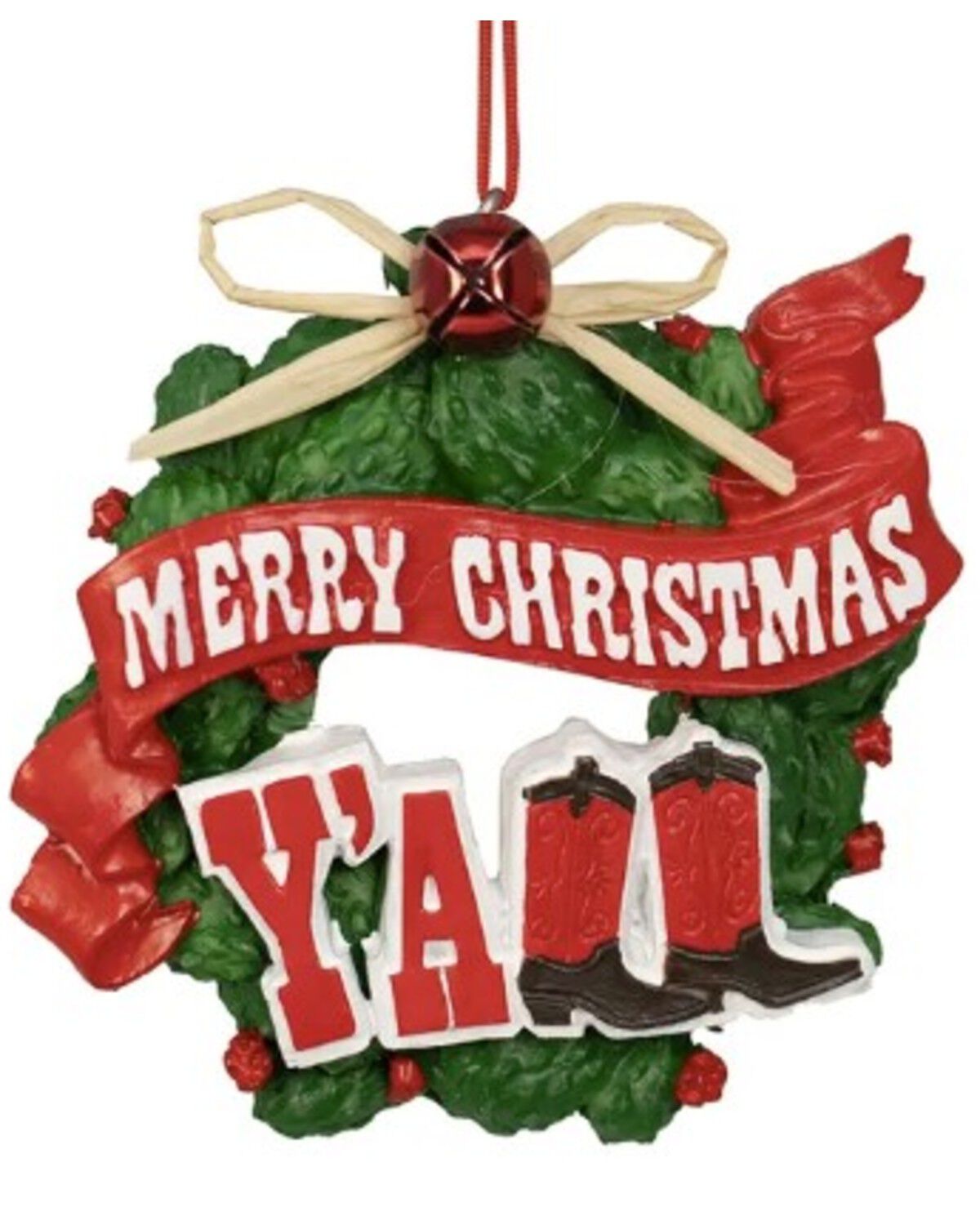 Image #1 - Kurt Adler Cactus Wreath Ornament, Multi, hi-res