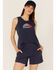 Image #1 - Columbia Women's North Cascades Logo Graphic Tank Top, Navy, hi-res