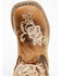 Image #6 - Shyanne Little Girls' Little Bitty Lasy Western Boots - Broad Square Toe, Brown, hi-res
