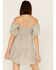 Image #4 - Heartloom Women's Kendra Peri Plaid Off Shoulder Mini Dress, Periwinkle, hi-res