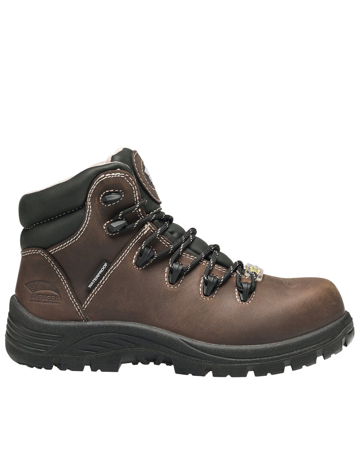 Image #2 - Avenger Women's Framer Waterproof Hiker Boots - Composite Toe, Brown, hi-res