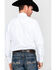Gibson Men's Solid Long Sleeve Pearl Snap Western Shirt , White, hi-res