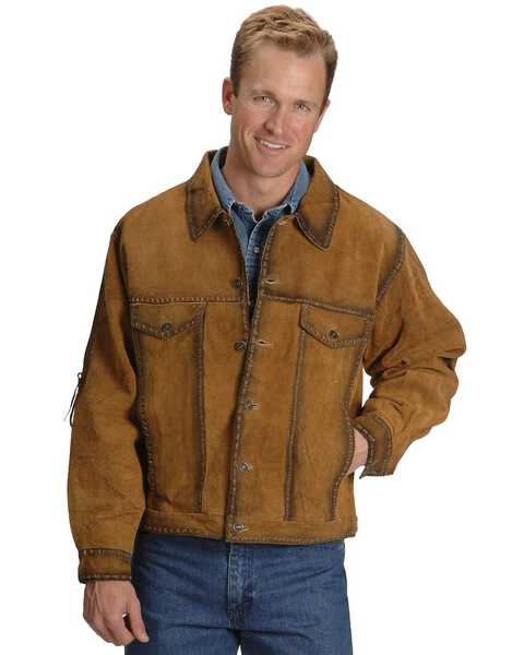 Image #1 - Kobler Rusty Suede Leather Jacket, Acorn, hi-res