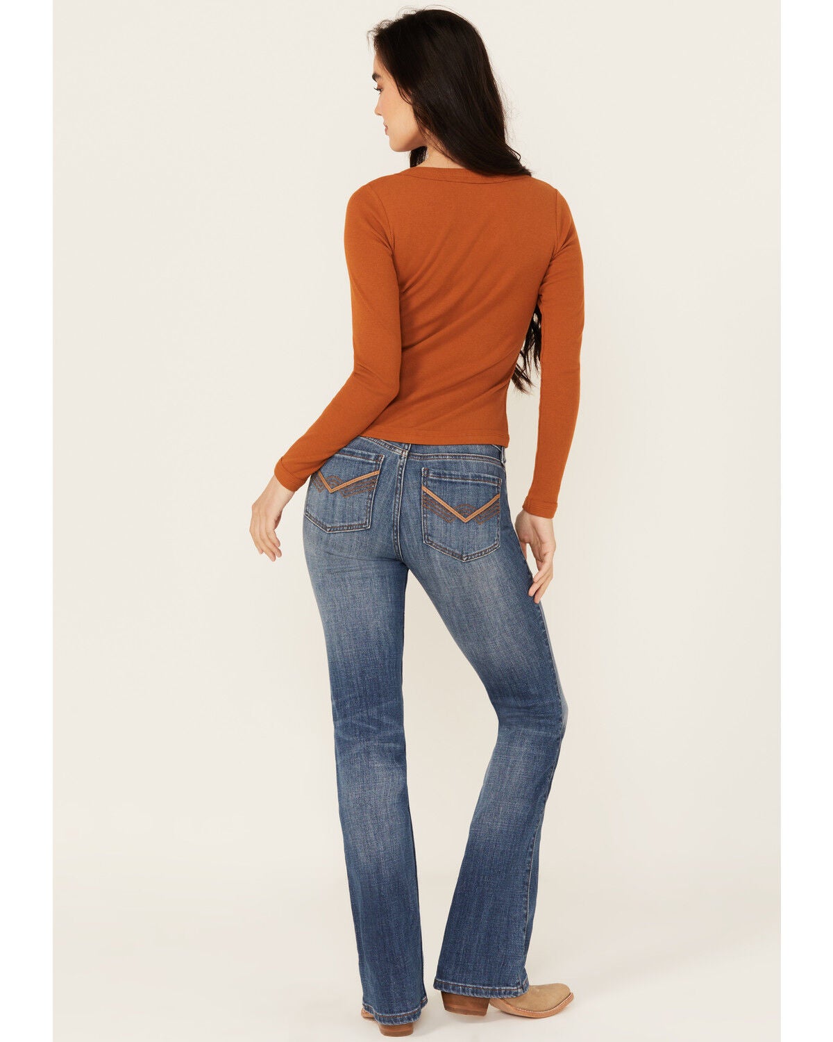 Product Name:  Idyllwind Women's Bayside Rebel Mid Rise Bootcut Super Stretch Denim Jeans