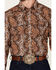Image #3 - Cody James Men's Dennis Paisley Print Long Sleeve Snap Western Shirt, Rust, hi-res