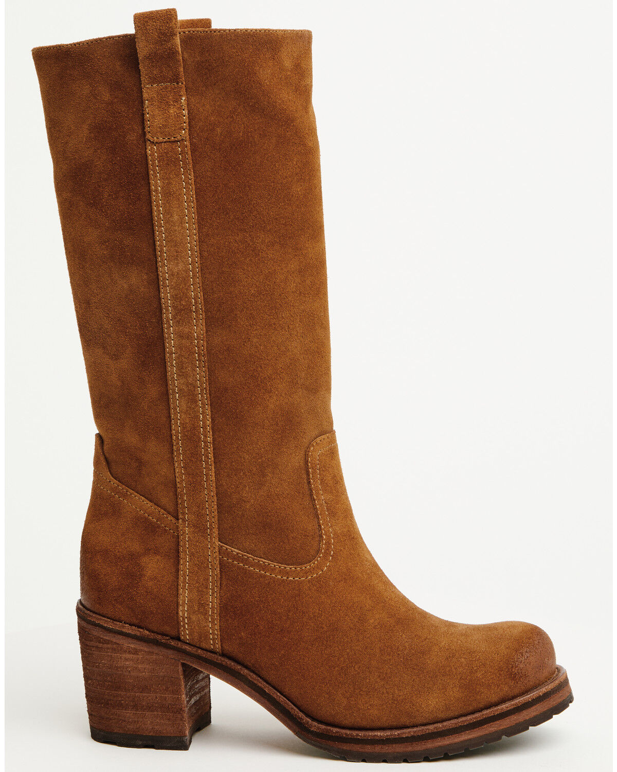 Image #2 - Cleo + Wolf Women's Scout Suede Fashion Boots - Round Toe, Cognac, hi-res