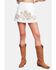 Image #1 - Flying Tomato Women's All Eyes on You Woven Mini Skort, White, hi-res
