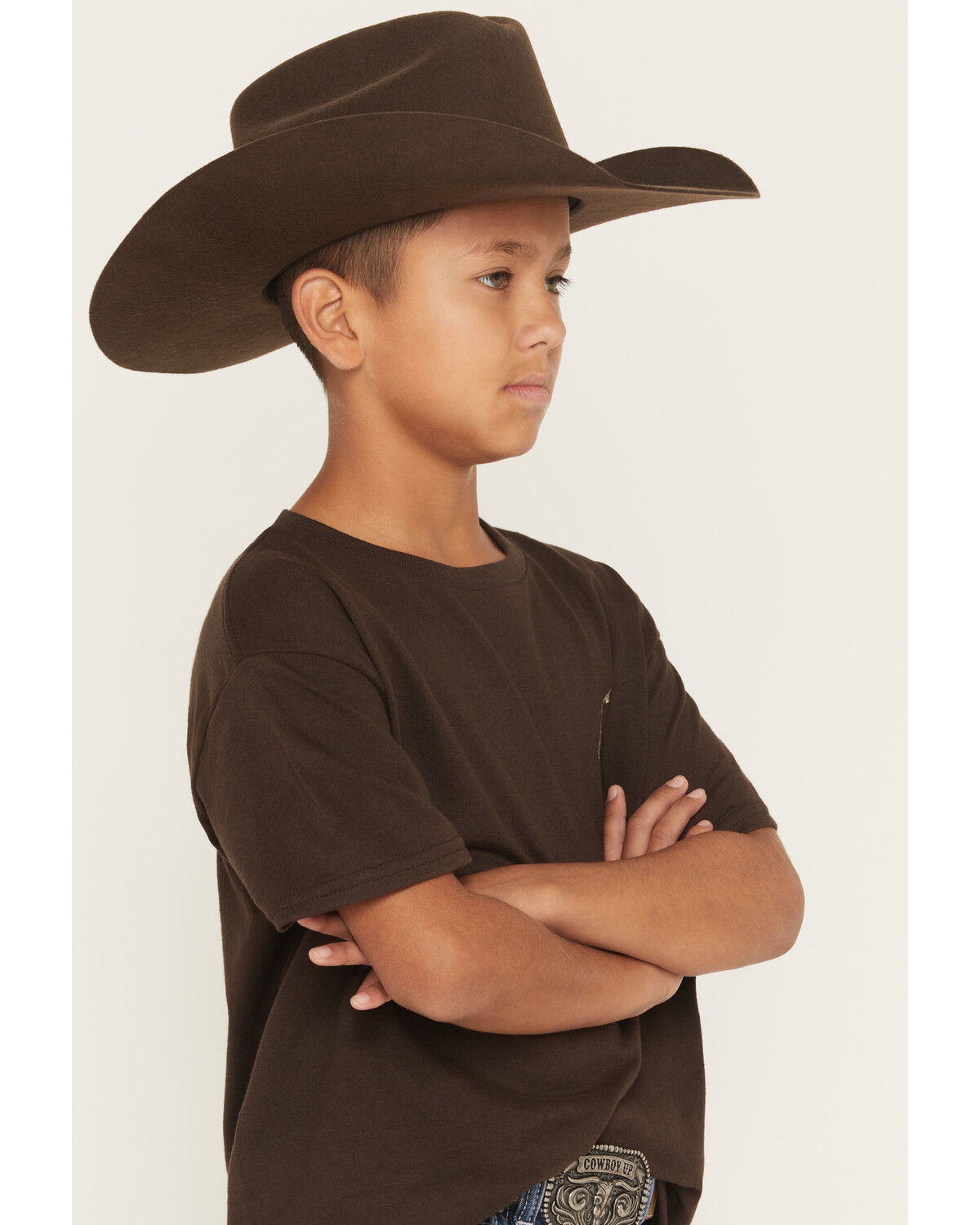 Image #2 - Riot Society Boys' Bucking Bronco Embroidered Short Sleeve T-Shirt, Brown, hi-res