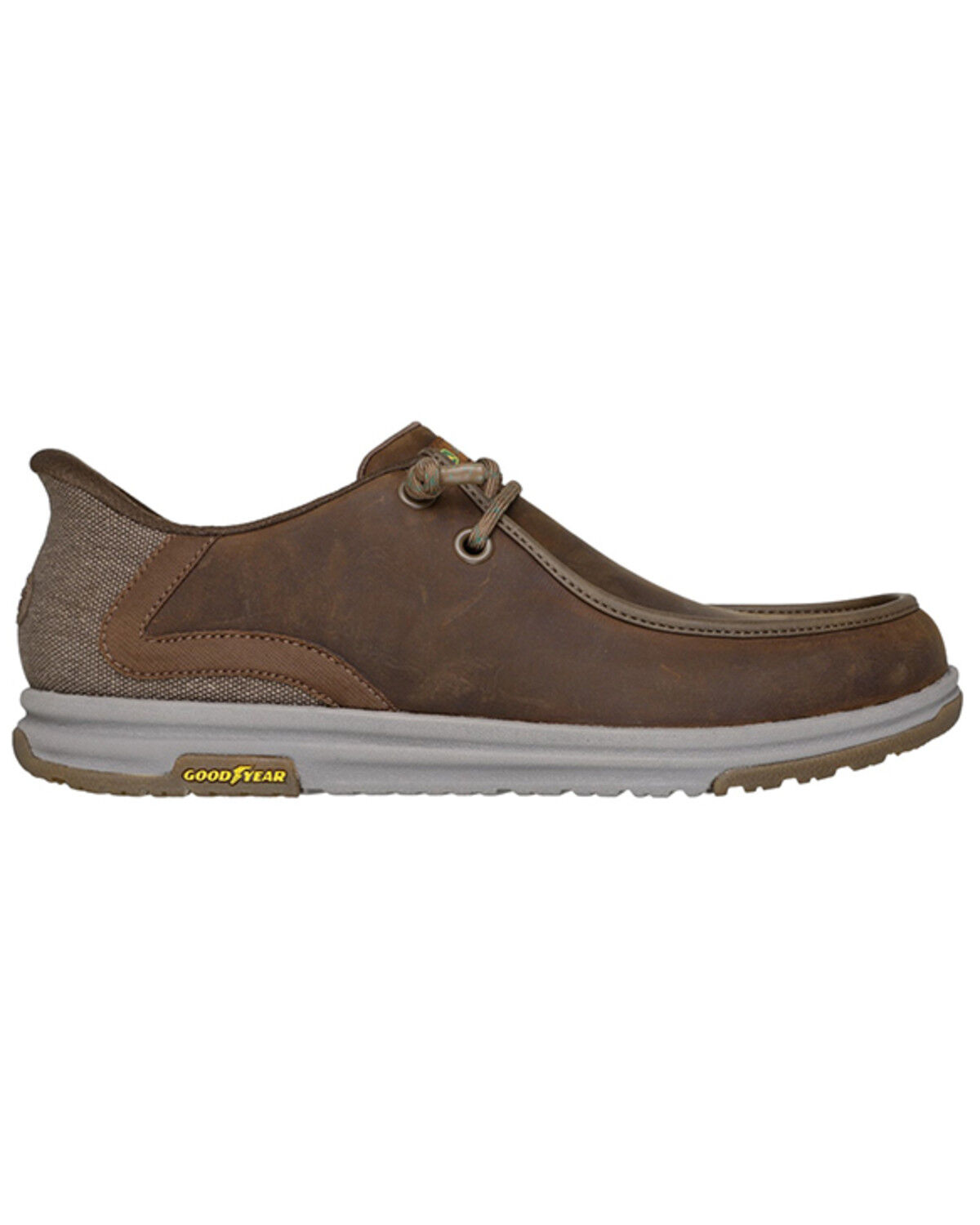 Image #2 - Skechers x John Deere Men's Relaxed Fit Melson 2.0 Slip-On Shoes - Moc Toe, Distressed Brown, hi-res
