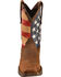 Image #4 - Durango Men's Patriotic Square Toe Western Boots, Brown, hi-res
