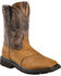 Image #1 - Ariat Men's 10" Sierra Pull-On Western Work Boots - Square Toe, Aged Bark, hi-res
