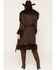 Image #4 - Azalea Wang Women's Gilda Long Faux Fur Trench Coat, Chocolate, hi-res