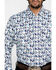 Wrangler 20X Men's Advanced Comfort Purple Southwestern Print Long Sleeve Western Shirt , Purple, hi-res