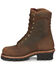 Image #3 - Chippewa Men's Lace-Up Waterproof Logger Work Boots - Steel Toe, Brown, hi-res