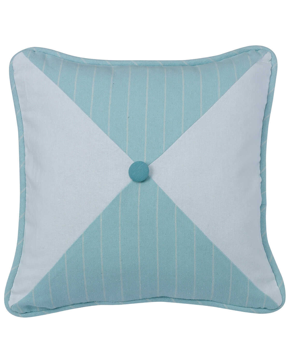 Image #1 - HiEnd Accents Catalina Striped and Chevron Reversible Pillow, Multi, hi-res