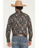 Image #4 - Rock & Roll Denim Men's Vintage Conversational Print Long Sleeve Snap Western Shirt, Charcoal, hi-res
