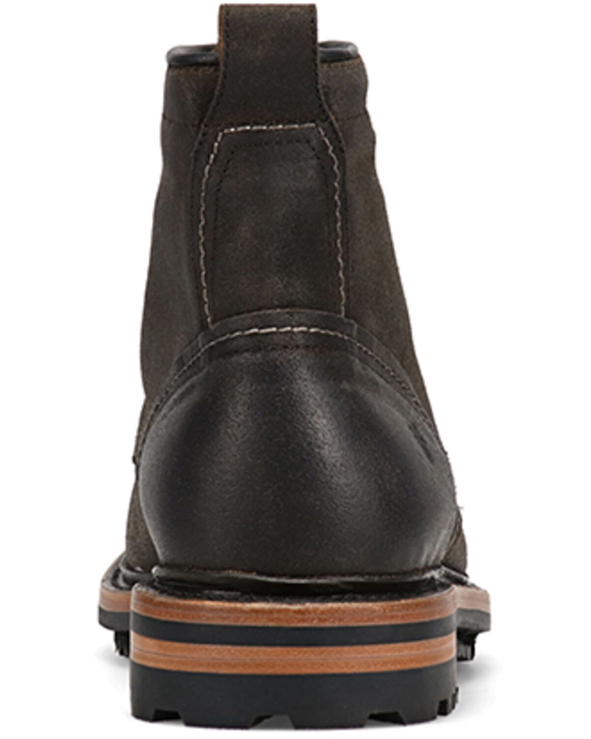Image #5 - Frye Men's Hudson Lace-Up Work Boot - Moc Toe, Chocolate, hi-res