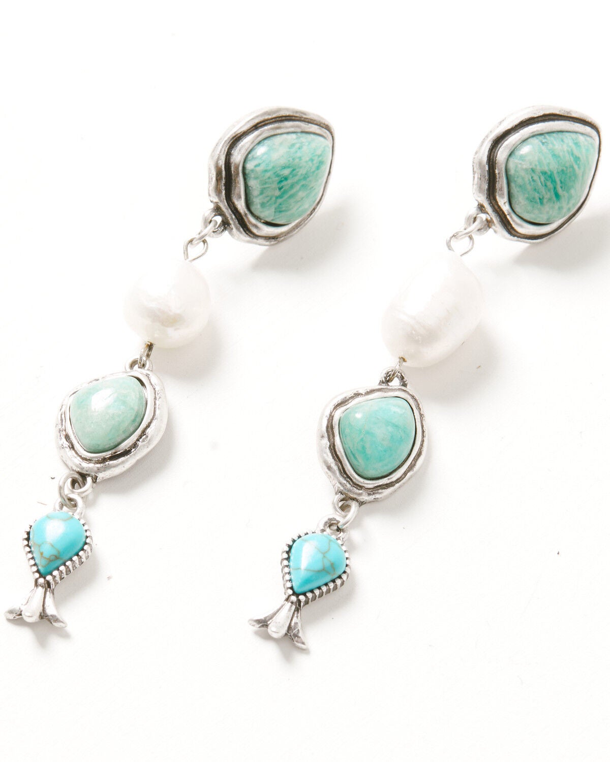 Image #1 - Shyanne Women's Western Romance Earrings, Silver, hi-res