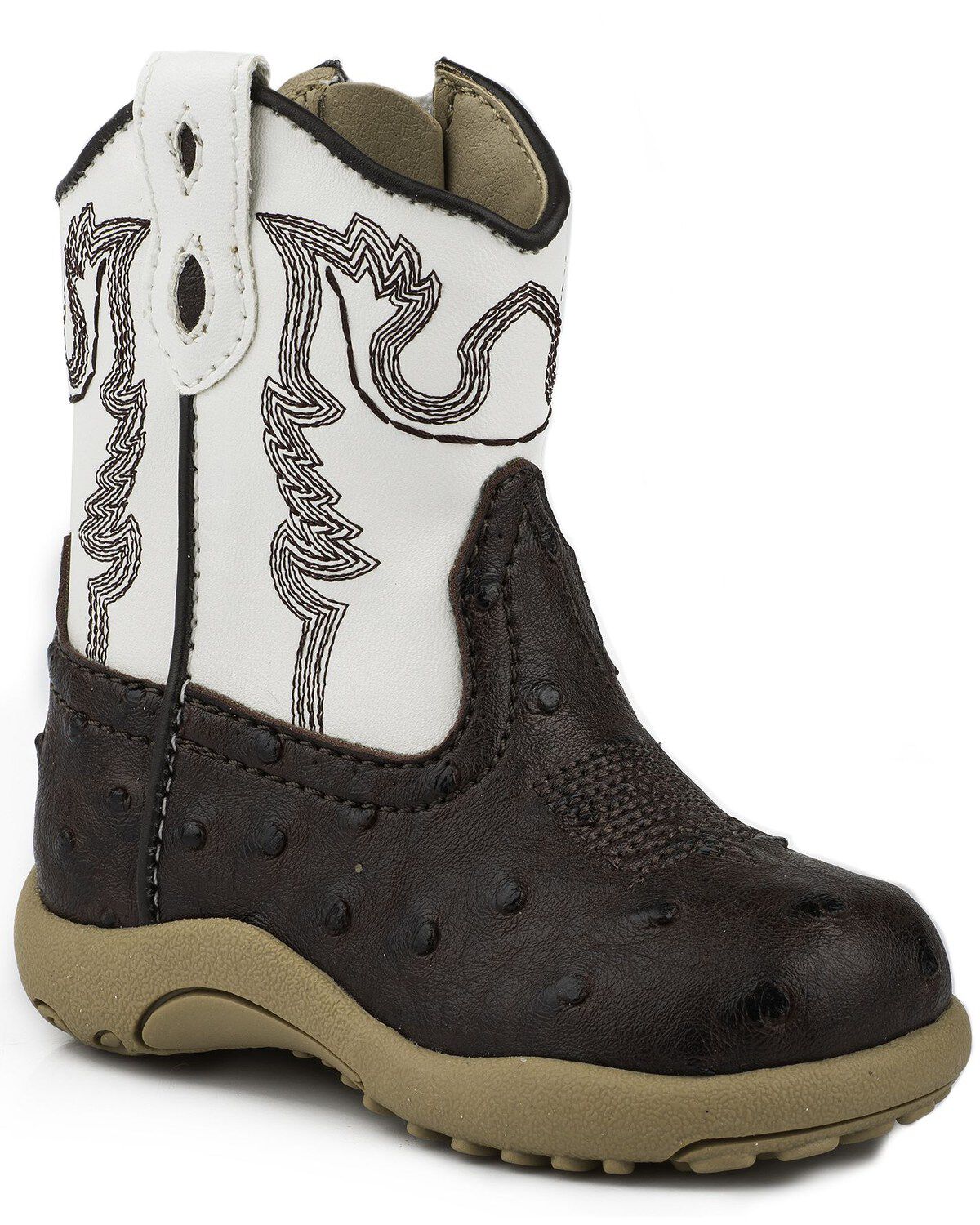 Image #1 - Roper Infant's Ostrich Western Boots, , hi-res