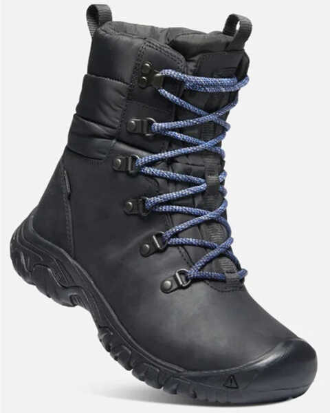 Keen Women's Greta Waterproof Hiking Boots, Black, hi-res
